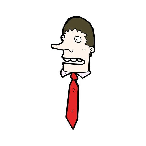 Hombre de negocios de dibujos animados — Vector de stock