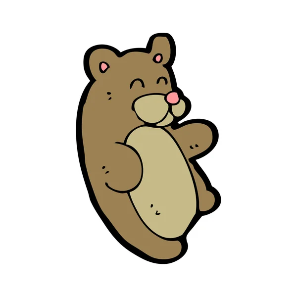 Pequeño oso de dibujos animados — Vector de stock