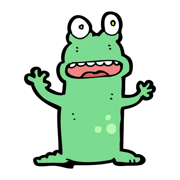 Crazy frog cartoon — Stock Vector