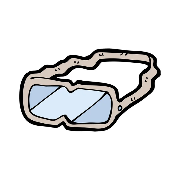 Gafas de esquí de dibujos animados — Vector de stock