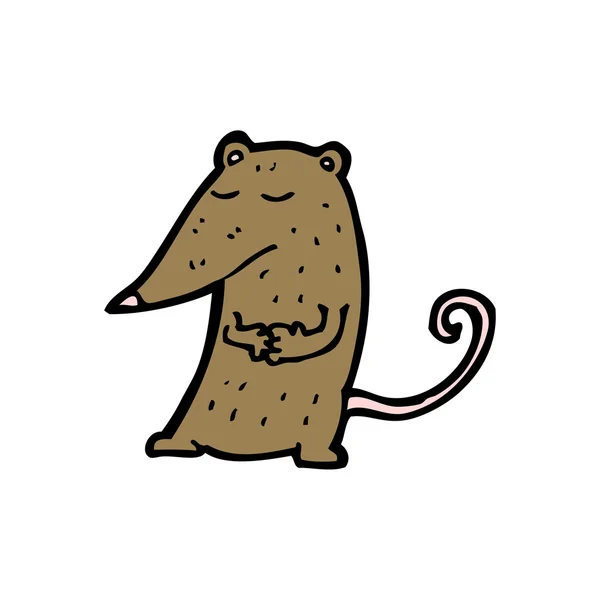 Joyeux petit dessin animé de souris — Image vectorielle