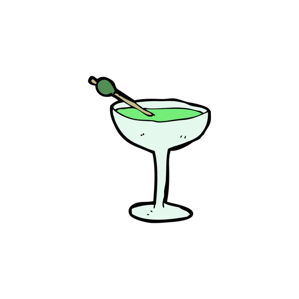 Cocktail dessin animé — Image vectorielle