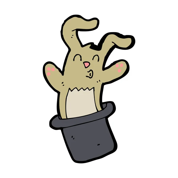 Cartoon konijn in een hat — Stockvector