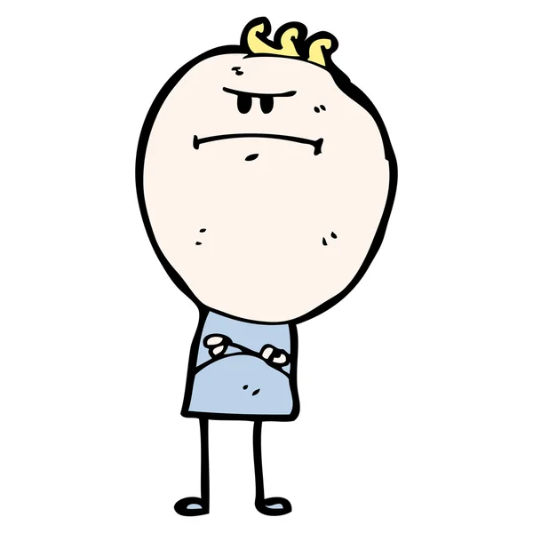 意思是，脾气暴躁的男人卡通 — 图库矢量图片