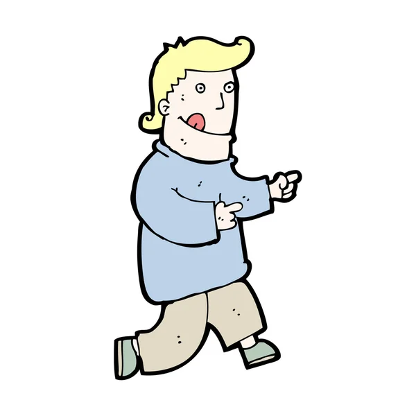Мультфильм человек бежит — стоковый вектор