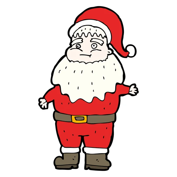 Dibujos animados divertido santa claus — Vector de stock