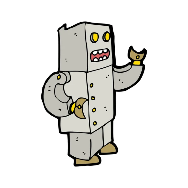 Robot dans cartoon — Stock vektor