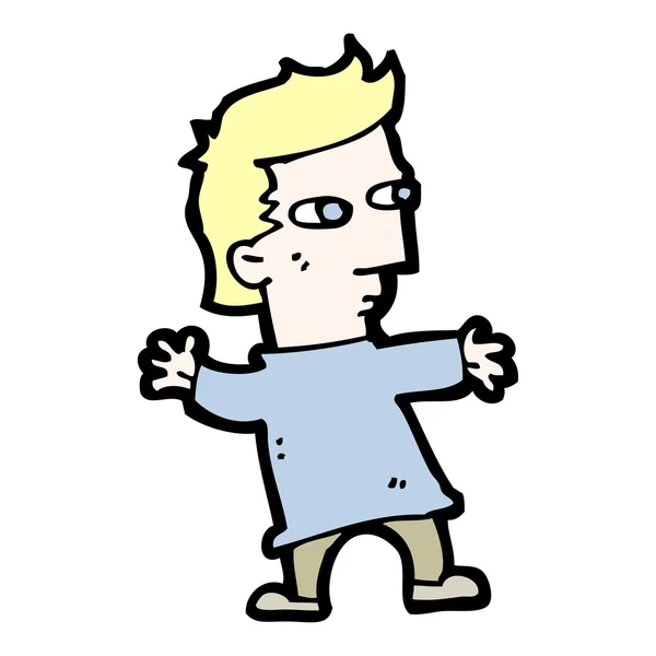 Cartoon kleine jongen — Stockvector