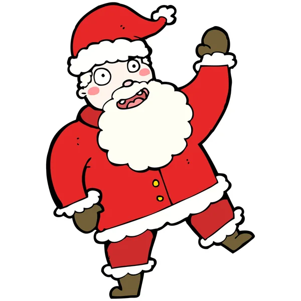 Карикатура на Санта-Клауса — стоковый вектор