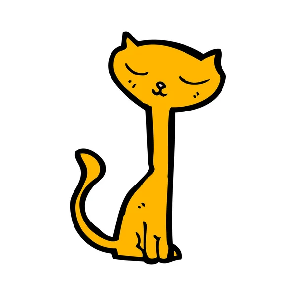 Cartone animato grazioso gatto — Vettoriale Stock
