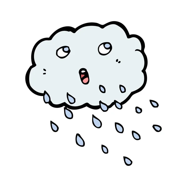 Cartoon raincloud — Stock Vector