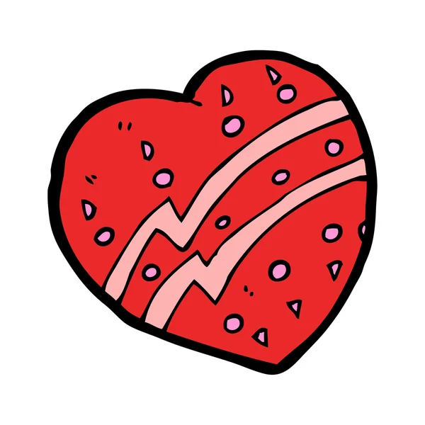 Corazón de dibujos animados — Vector de stock