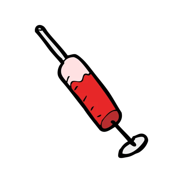 Cartoon blod nål — Stock vektor