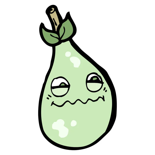 Funny pear cartoon — Stock Vector