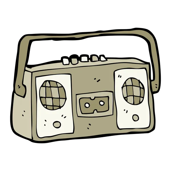 Brown Radio — Stock Vector