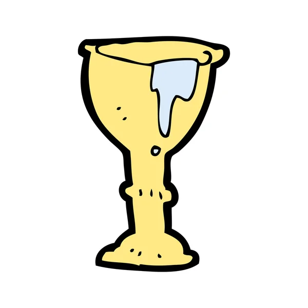 Middeleeuwse cup cartoon — Stockvector