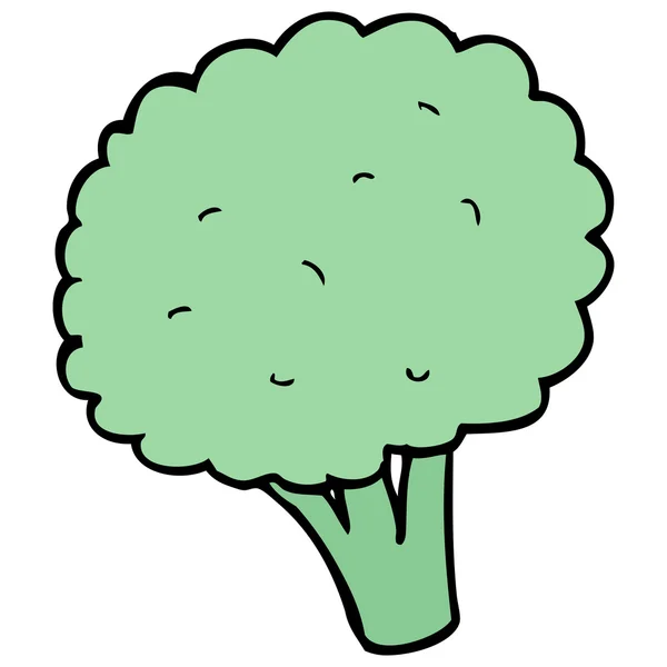 Cartoon broccoli — Stock Vector