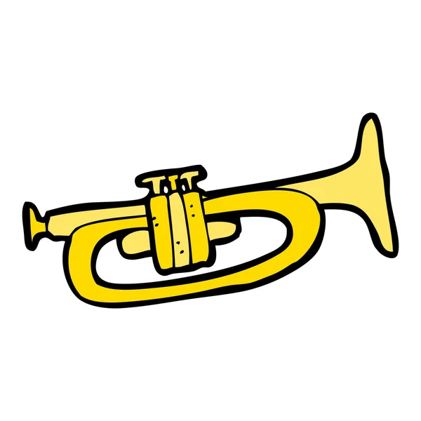 Trompette de bande dessinée — Image vectorielle