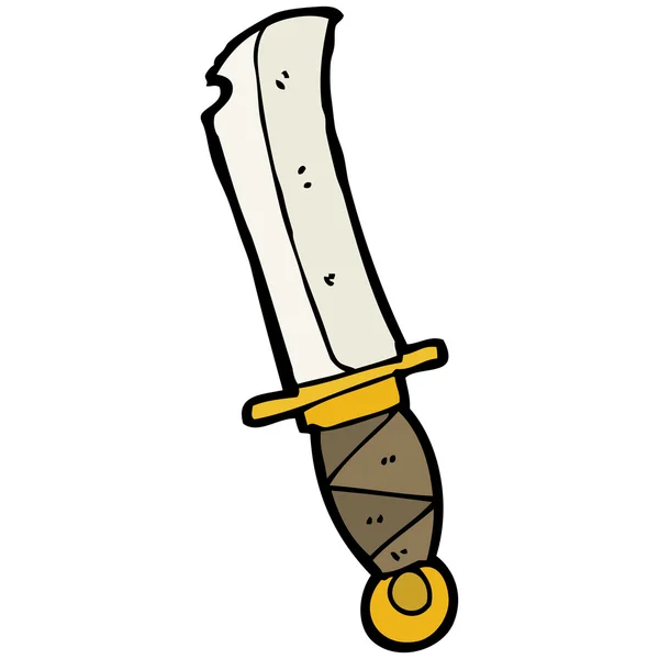 Kreslený meč — Stockový vektor