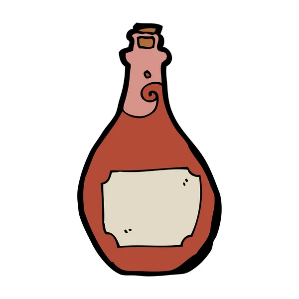 Cartoon rum bottle — Stock Vector