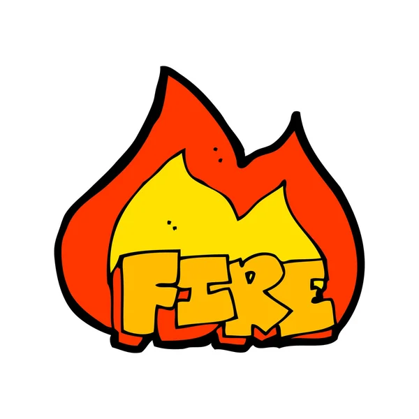 Cartoon fire — Stock Vector