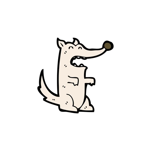 Pratende wolf cartoon — Stockvector