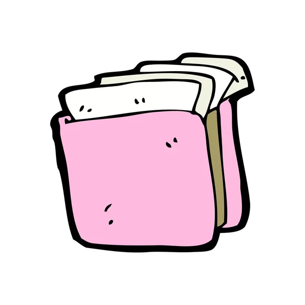 Desenhos animados pasta de negócios rosa — Vetor de Stock