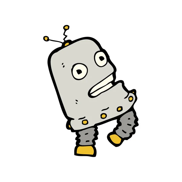 Talande karikatyr robot — Stock vektor