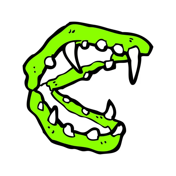 Crocs vampire dessin animé — Image vectorielle