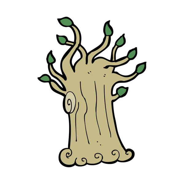 Дерево с зеленой листвой — стоковый вектор