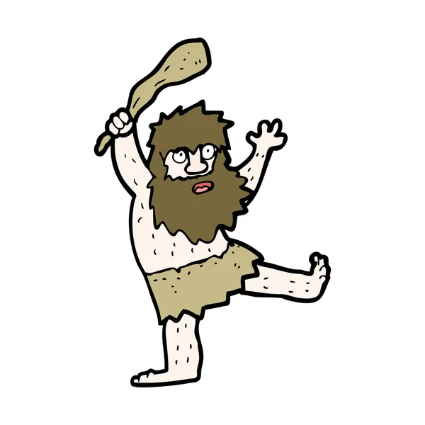 Cartoon cave man — Stockvector