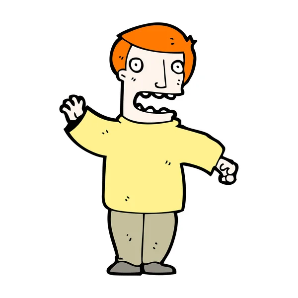 Cartoon ginger man — Stock Vector