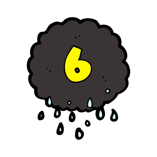 만화 raincloud — 스톡 벡터
