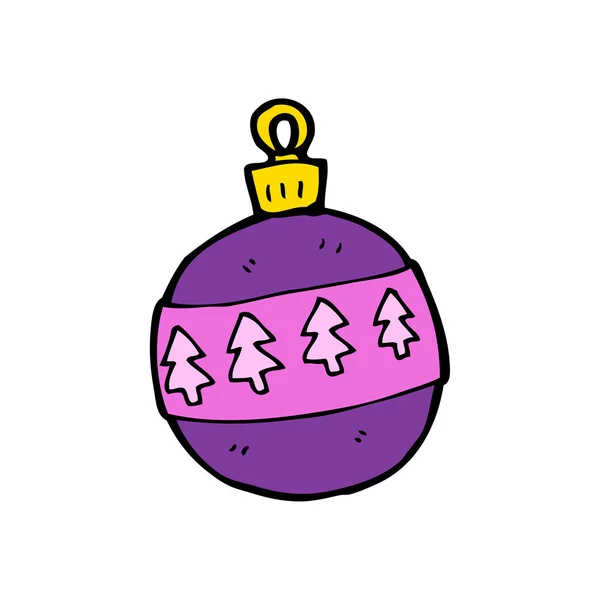 Boule de Noël dessin animé — Image vectorielle