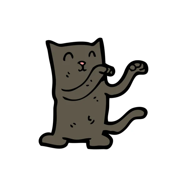 Menari kartun kucing - Stok Vektor