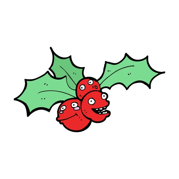 Noël houx et baies — Image vectorielle