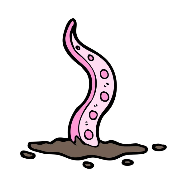 Pink tentacle cartoon — Stock Vector