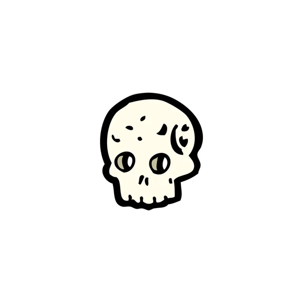 Crâne de bande dessinée — Image vectorielle