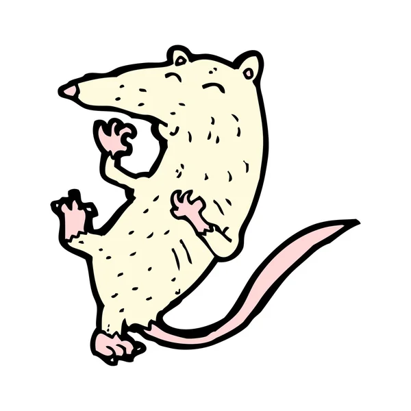 Cartoon rat flauwvallen — Stockvector