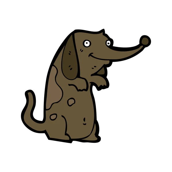 Cão engraçado dos desenhos animados — Vetor de Stock