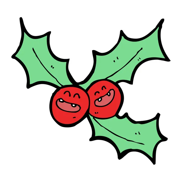 Boże Narodzenie holly i jagody — Wektor stockowy