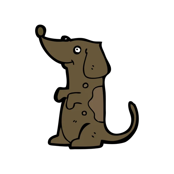 Divertido perro de dibujos animados — Vector de stock