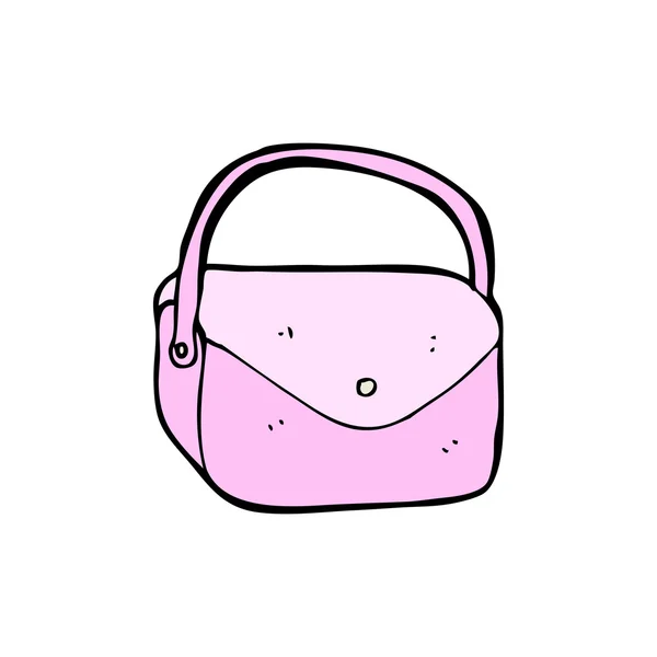 Rosa Handtaschen-Cartoon — Stockvektor