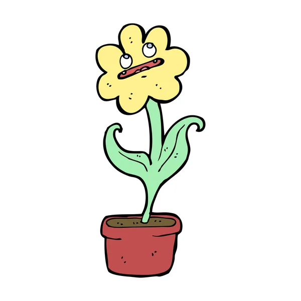 Ingegoten zonnebloem — Stockvector