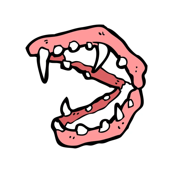 漫画の吸血鬼の牙 — ストックベクタ