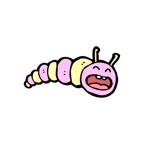만화 다채로운 애벌레 — 스톡 벡터
