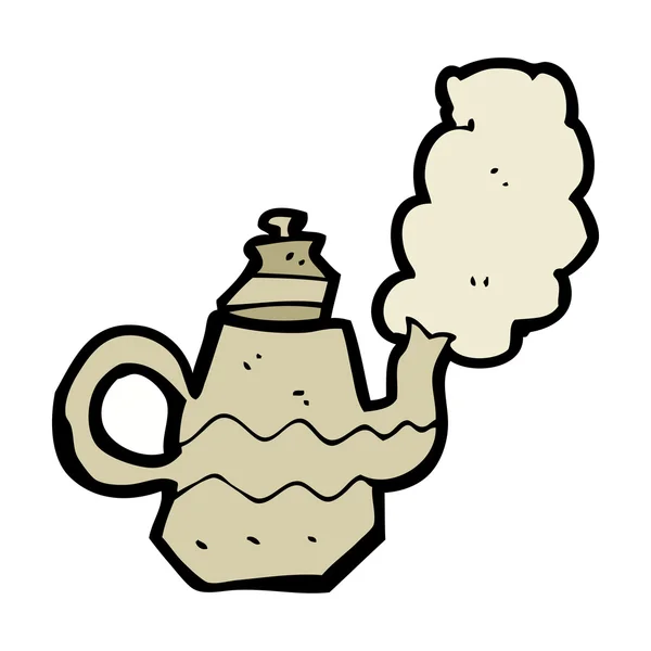 Cafetière dessin animé — Image vectorielle