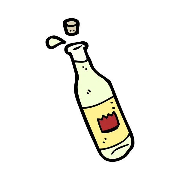 Dibujos animados vino blanco — Vector de stock