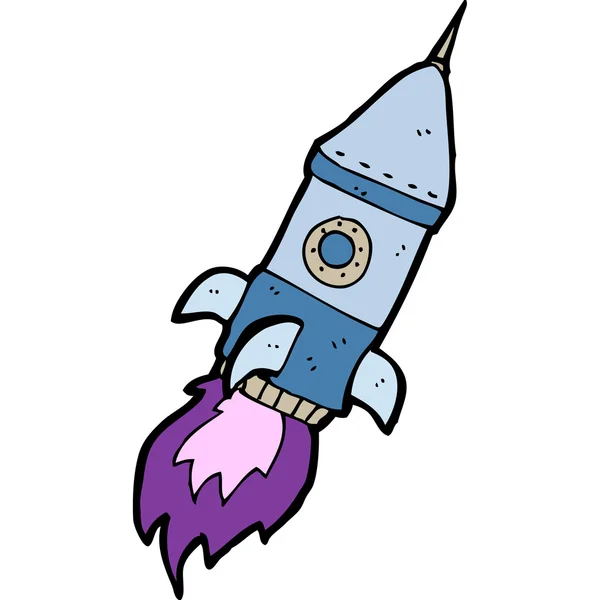 Kosmiczna kreskówka rakietowa — Wektor stockowy
