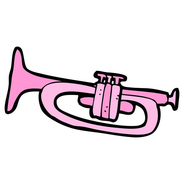 Cartoon trumpet — Stock Vector